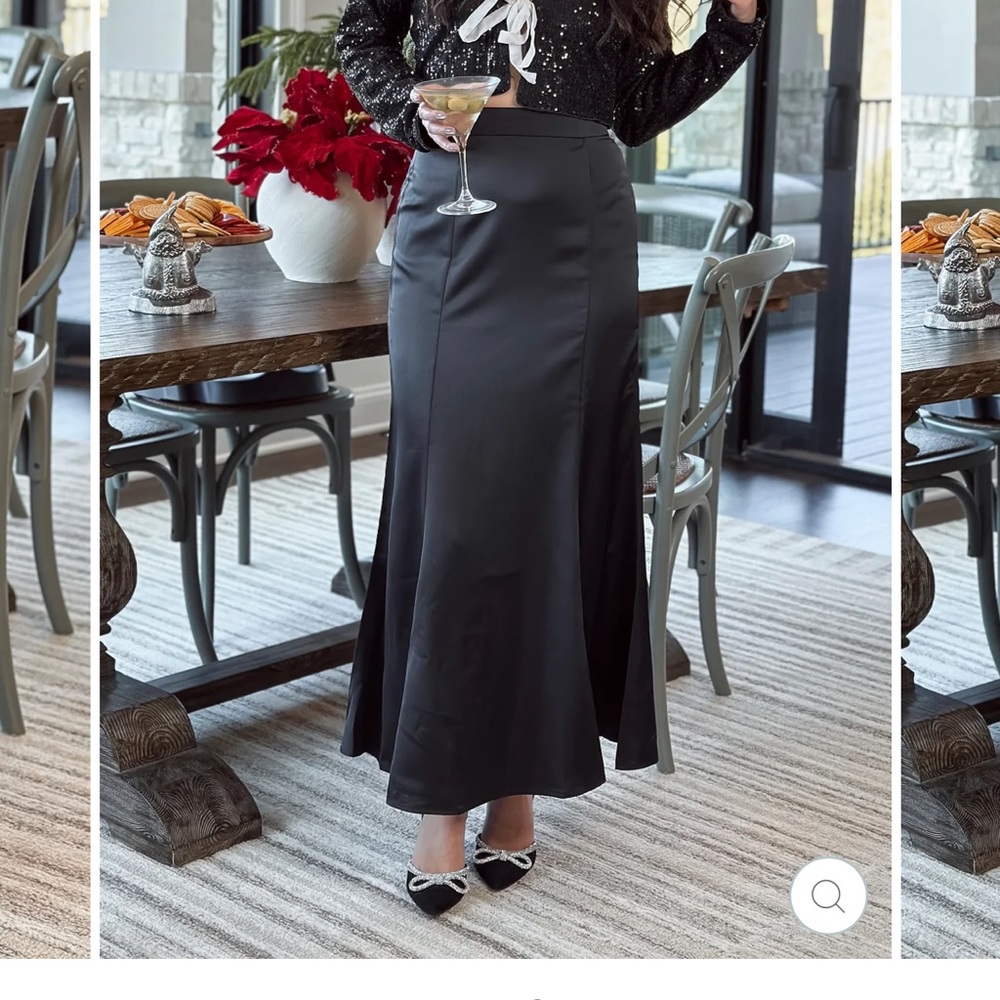 FORE satin skirt